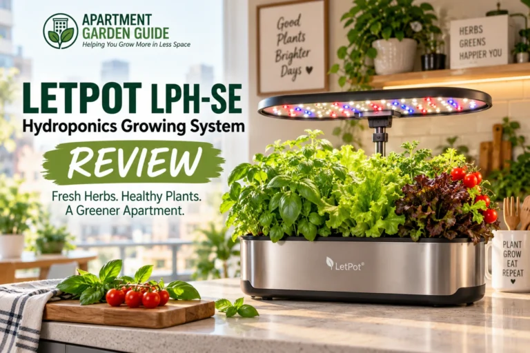 LETPOT LPH-SE hydroponics growing system for indoor apartment gardening